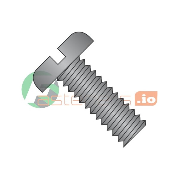 Newport Fasteners #8-32 x 5/8 in Slotted Pan Machine Screw, Black Oxide Steel, 9000 PK 569022 - main